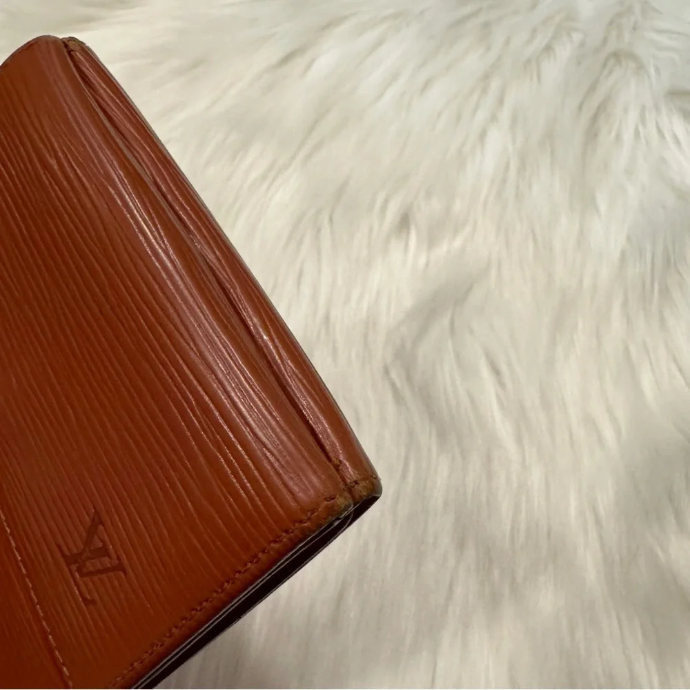 Louis Vuitton Vintage Epi Portefeuille Elise Trifold Compact Wallet Kenyan Fawn - Picture 10 of 13